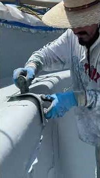 Caribbean Blue Mini start to finish satisfyingvideo... #Shorts #primetimepoolplastering