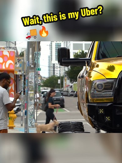 Uber Rider Shocked by Customized Monster Truck Surprise