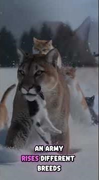 Cougar Steals Kitten Then THE ARMY Arrives! 🐈‍⬛🔥