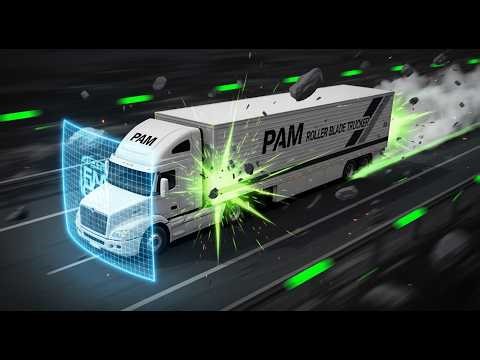WITHOUT A SCRATCH, PAM TRANSPORT NEW TRAILER GETS 820 MILE RUN