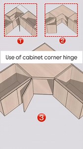 How to use special hinges for corner cabinets depending on the type ⚙️💫💡✨ • • #cabinethinges #cabinetdesign #kitchencornercabinet | Tiffany Design Studio