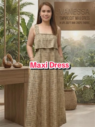 Maxi Dress Crepe Fabric #Ladies #Dress #Crepe