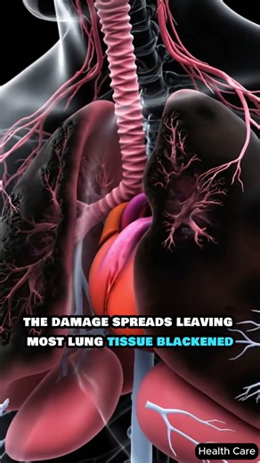 Cigarette Smoke vs Human Lungs – 3D Anatomy Visualization #smokingkills