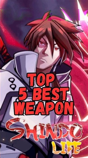 Top 5 BEST Weapons in Shindo Life Update 249 🔥 #Shorts
