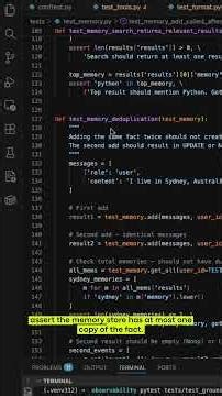 Unit Tests For Testing mem0 Integration