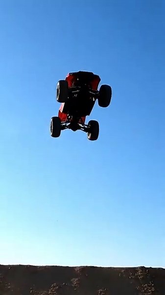Sky-High RC Stunt | VEO3 Car Silhouette Jump