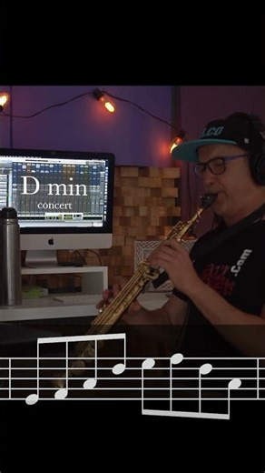 Embellishing minor triad #jazz #saxophone #exercise