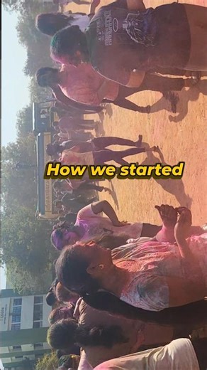 They told us Holi was the festival of colors; at NIT Trichy, we realized it’s a festival of soil. 🎨"