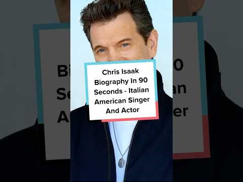 Chris Isaak Biography In 90 Seconds - Italian American Singer And Actor