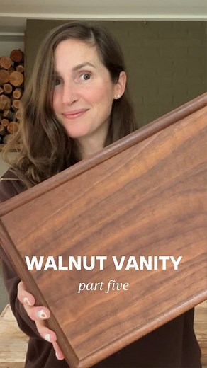 The beaded edge drawer fronts are DONE! ✨I’m in love with how they turned out - the stain took them to the next level. I filmed a full step-by-step tutorial on how I made the drawer fronts. Comment “DETAILS” and I’ll send you the link. Also curious… would you leave the cubby open for a basket/stacked towels or convert it into drawers? 👀 This is part 5 of the vanity build - check my earlier Reels to see it from the beginning. | Thelonegooseco