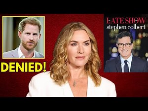Harry Furiously Exits Colbert Late Show As Kate Winslet Refuse Addressing Him As His Highness