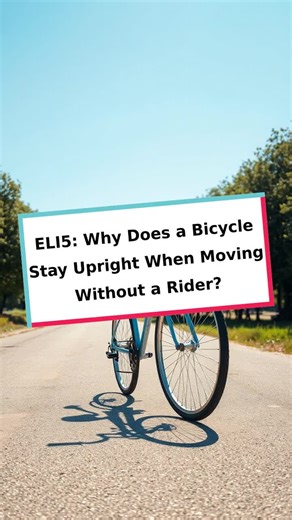 Explore the fascinating physics behind a bicycle's ability to stay upright while in motion. 🚴‍♂️ #Physics #CyclingScience