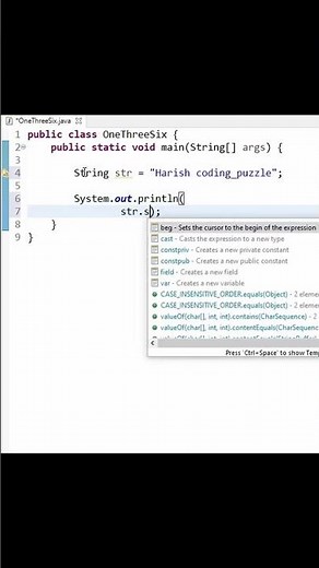 Java Program to get part of a major string. substring() function.