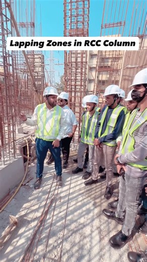 Apaha - Civil Engineering Training Institute on Instagram: "🌈 Lapping Zones in RCC Column (Site Practical Explanation) • Lapping is NOT allowed at beam–column junction • Avoid lapping in footing–column junction ✅ Correct Lapping Zone • Middle one-third (central zone) of column height • This zone has minimum bending moment • Safest area for load transfer ❌ Wrong Lapping Zones • Top one-third (near beam–column joint) • Bottom one-third (near footing or slab) 🔧 Site Practice Points • Stagger laps