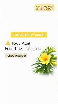 FDA Warns Some “Tejocote Root” Supplements Contain a Toxic Plant