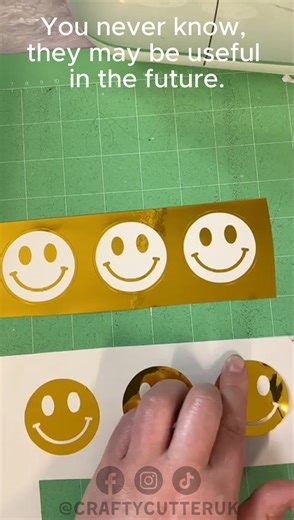 Save excess vinyl for future projects 👌😘 . . . #cricutmade #craftvinyl #selfadhesivevinyl #mirrorchromegold #cricuthack #CraftingCommunity #CraftingMagic #htv | Crafty Cutter Limited