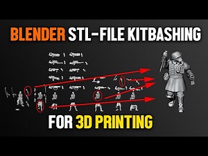 How To Kitbash STL-Files for 3D Printing in Blender