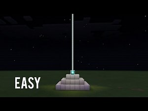 how to make a beacon in iron block in minecraft