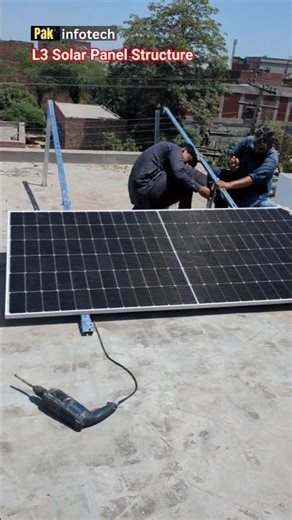 How to Install Solar Panels on L3 Stand | L3 Solar Panel stand