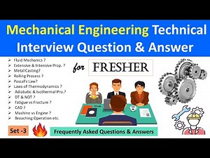 Mechanical Engineering Technical Interview Question & Answer | Mechanical Engineering | Set - 3