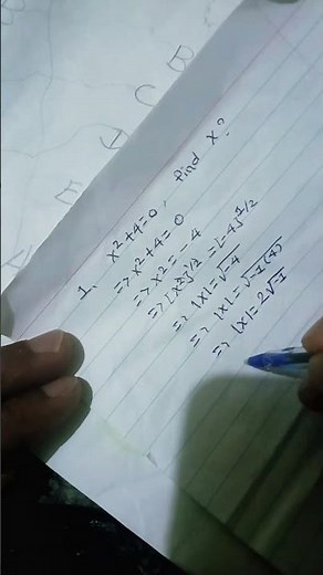 How to Solve x² + 4 = 0 Easily (Step-by-Step #calculus #math