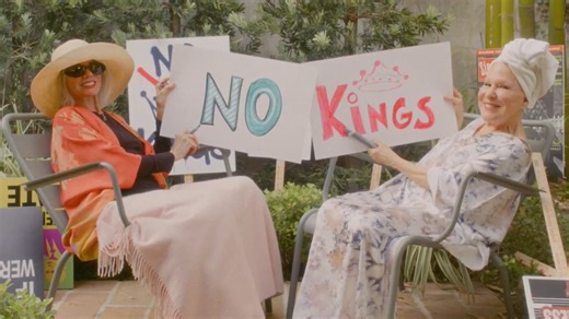 NEWS: Bette Midler just released a new music video for her remake of "All You Fascists Bound to Lose"—featuring Barbara Hershey, other celebrities, and crowds from the No Kings protests in a joyful, powerful show of resistance.You have to see this.