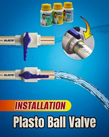 Ball valve installation | Plumbing Tips & Tricks | Adhesive use in plumbing | Plumbing Solution