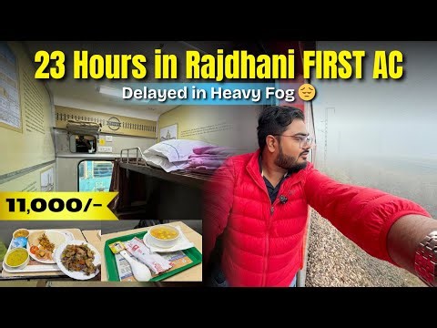 PRIVATE Room in the Rajdhani Express | Howrah to New Delhi in HEAVY FOG