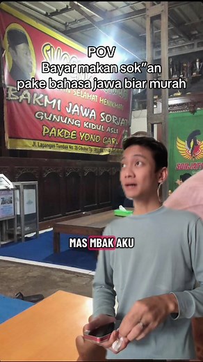 Pengalaman Unik Bayar Makan dengan Bahasa Jawa