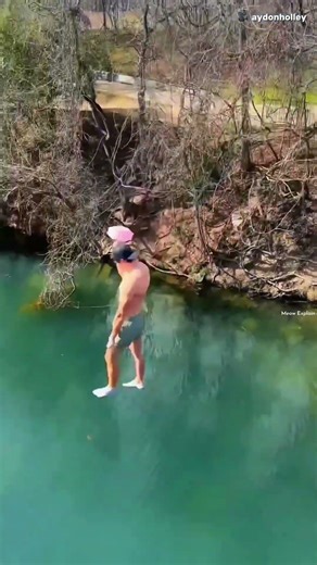 Biggest umbrella fails to stop his fall