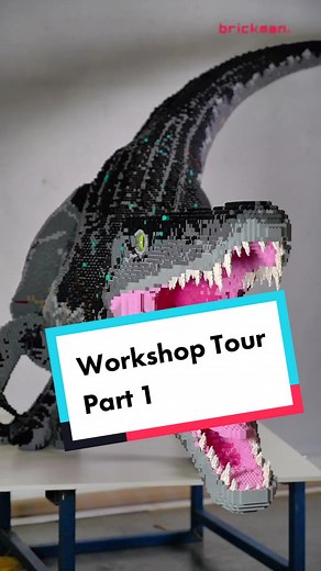 Check out how we built the life-size LEGO brick dinosaurs that are in the Australian Museum in Sydney! #lego #brickman #jurassicworld