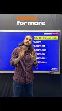 Day 17 : Phrasal verbs #englishlanguage #vocabs