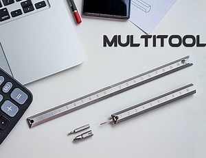 Vortex titanium multitool pen and ruler
