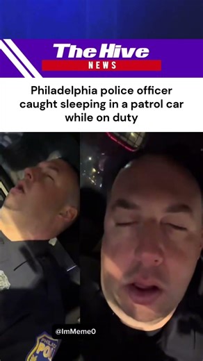 Philadelphia police officer caught sleeping in a patrol car while on duty