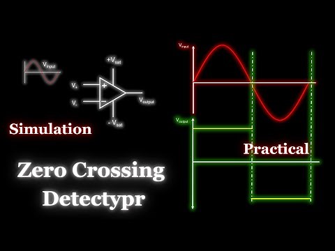 Zero Crossing Detector Circuit using OPAMP || Voltage Comparator Circuit