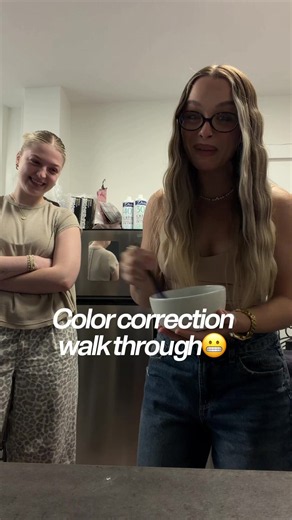 Color Correction Hair: viral color correction to blonde
