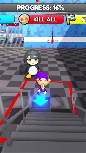 Rumi escape GUGUGAGA Penguin #roblox #shorts