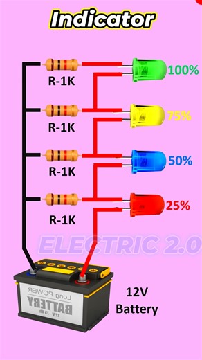 Diy Battery Level Indicator Project #diyprojects | Electric 2.0