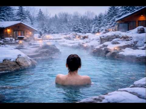 Nordic Spa Reset 🌊 Healing Hot Spring ASMR | Deep Sleep, Study & Meditation Ambience