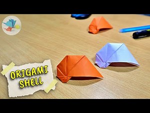 origami shell easy | origami shell | how to make origami shell