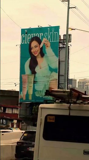 Cheska Fausto’s first-ever billboard for Clever Skin is now up along the BGC bridge! ✨