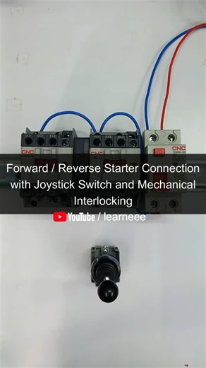 Learn EEE™ | Forward reverse starter connection with joystick 🕹️ switch and mechanical interlocking 🧩 Share and tag to your friends 📲 Follow... | Instagram