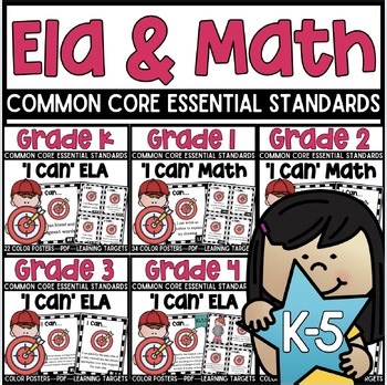 K–5 Essential Standards Learning Targets | I Can Statements CCSS