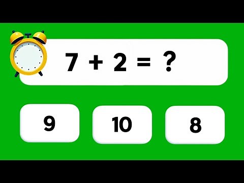 Math Quiz | Fun Single Digit Addition QUIZ for Kids