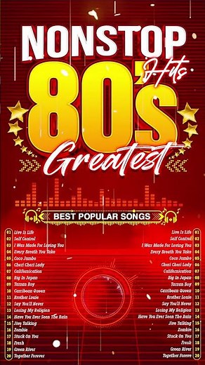 Nonstop 80s Greatest Hits - Best Oldies Songs Of 1980s - Greatest 80s Music Hits