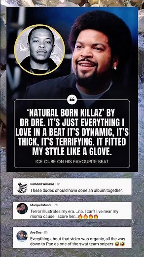 Ice Cube named Dr. Dre’s 'Natural Born Killaz' as his favourite beat: "I just went crazy" 🔥👇
