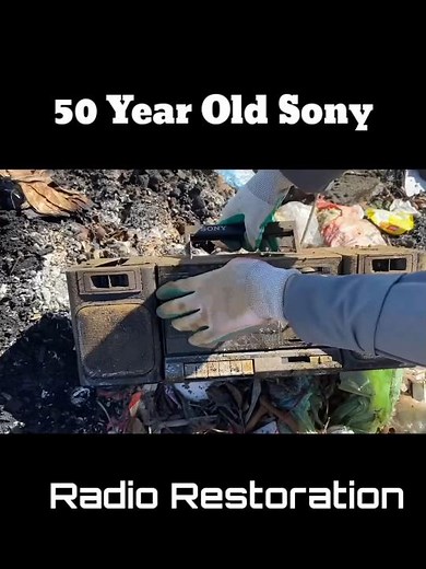 50 Year Old Sony Radio Restoration#restoration#Sony radio