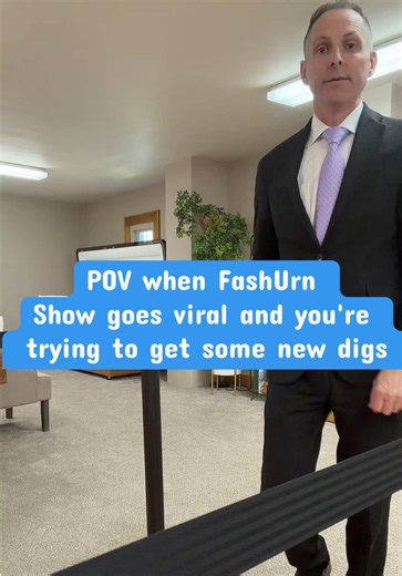 At some point I probably need to stop styling the FashUrn Show with my own closet 😅 But until then… we make it work. (Unless a fashion brand wants to step in 👀) #funeraldirector #FuneralService #danthefuneralman #fyp