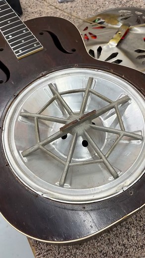 Notice anything interesting about this 1930’s Dobro? #resonatorguitar #acousticguitars #dobro | Beard Guitars, LLC