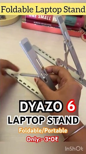 Dyazo 6 Angles Adjustable Laptop Stand|Dyazo Laptop Stand |Dyazo Aluminium Tablet Stand